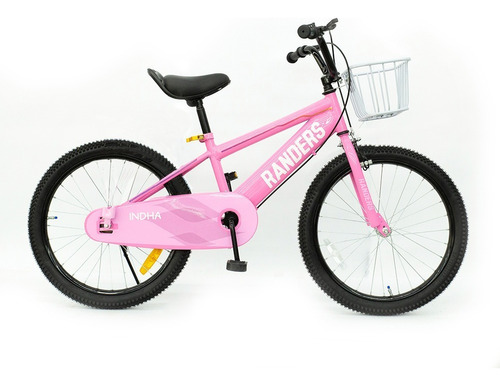 Bicicleta De Paseo Rodado 20 Infantil Bke-221 Randers Indha Color Rosa