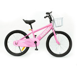 Bicicleta De Paseo Rodado 20 Infantil Bke-221 Randers Indha Color Rosa