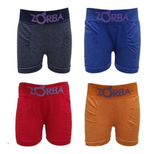 Pack X2 Boxer Niño Zorba Sin Costura Art. 112