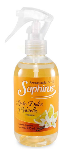 Perfumina Textil Saphirus 250 Ml Limon Dulce Y Vainilla
