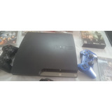 Playstation 3 Slim Usado 4 Controles 11 Jogos Funcionando Guitarra