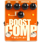 Pedal Tech 21 Compresor Boost Do En Uno Para Guitarra O Bajo