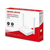 Módem Router Mercusys Mw300d Inalámbrico N Adsl2+ 300 Mbps