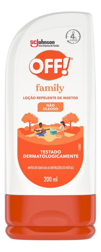 Repelente De Insetos Off! Family Não Oleoso 200ml