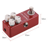 Mosky Crunch Red Distorsin Pedal De Efecto De Guitarra Full