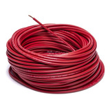 Cable Flexible Automotriz Calibre 12 Rojo Rollo 30 Metros