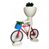 Maceta Decorativa Suculenta Escritorio Bicicleta + Obsequio