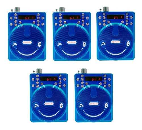 Kit 5 Bocina Megáfono Bluetooth Color Variable Rfr-206