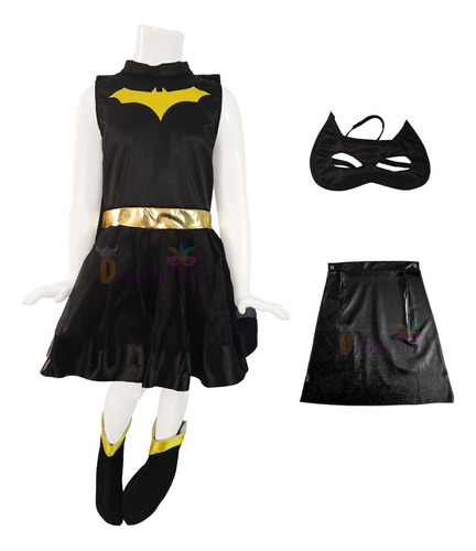 Disfraz Batgirl   Batman  Vestido Tutu Batichica Temporada 