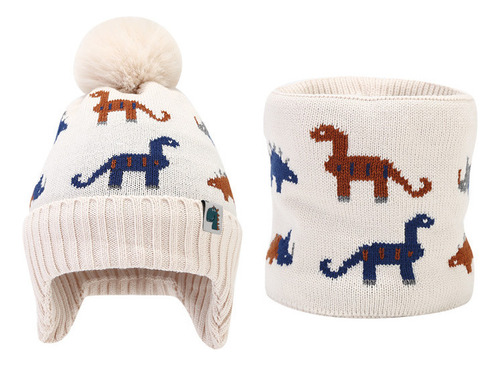 Conjunto De Gorro Y Bufanda De Punto Para Niños De Invierno