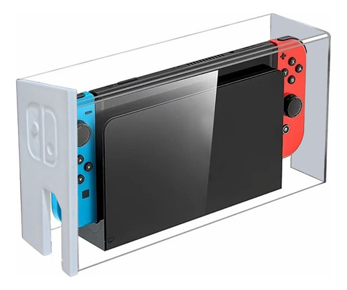 Case Capa Nintendo Switch Oled Transparente Acrilico Dock