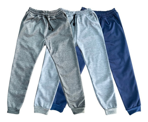 Pantalón Sudadera Niño X3 Unidades Algodón Perchado