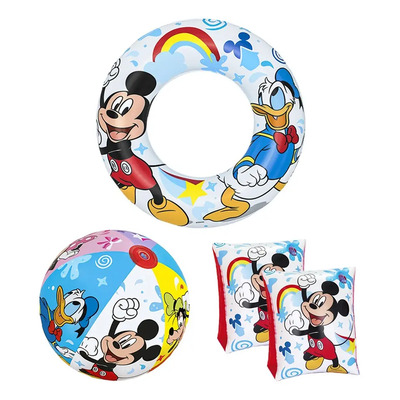 Paquete Salvavidas Kit Infantil Dona Flotis Pelota De Mickey Color Blanco | Meses sin interés