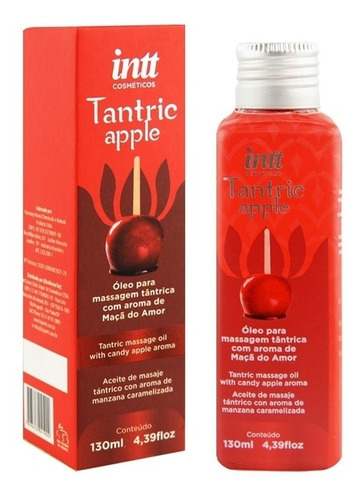 Tantric Apple Óleo Tântrico Massagem Relaxante 130ml Intt