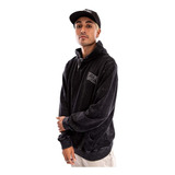 Poleron Hombre Hoodie Canguro Spitfire Wheels Negro