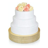 Elegante Soporte Para Pasteles De Boda Bling.