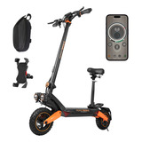 Scooter Eléctrico Patín T8a 55km/h Motor 950w Honey Whale Color Negro Con Naranja