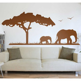Vinilo Decorativo Elefantes África