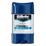 Antitranspirante Gillette Gel Invisible Active Cool Wave