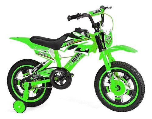 Bicicleta Moto Bike Infantil Aro 16  C/ Rodinha Menino