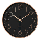 Relógio Parede 25cm Gold Cozinha Clinica Hospital Recepção