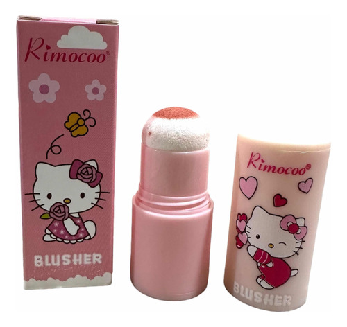 Rubor De Maquillaje Blush Colorete Stamp Hello Kitty