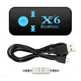 Adaptador Bluetooth Receptor Carro Radio X6 Plug Recargable