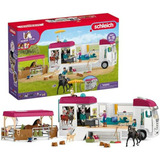 Juego De Transporte De Caballos Schleich Compatible Con Marc