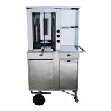 Carrinho De Churrasco Grego 1 Espeto Manual Inox