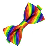 Corbata Moño Arcoiris Ajustable Gay Pride Pajarita Lgbt 