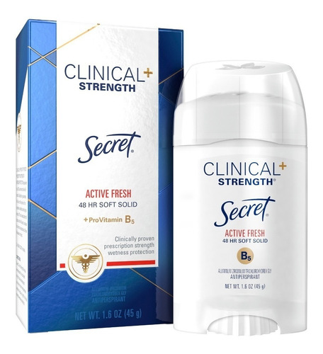 Secret Clinical Desodorante Antitranspirante Active Fresh Fragancia Active Fresh
