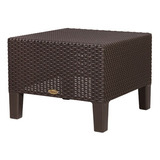 Mesa De Centro/lateral Tipo Rattan De Polipropileno Durable