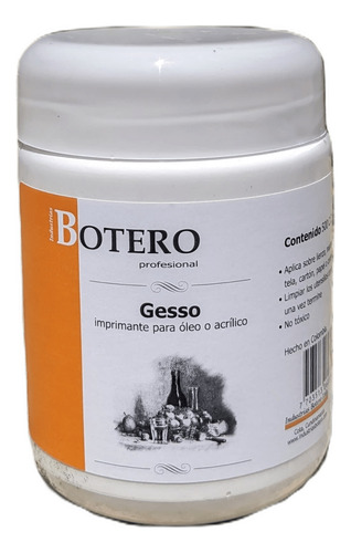 Gesso Acrílico Blanco 500ml Industrias Botero