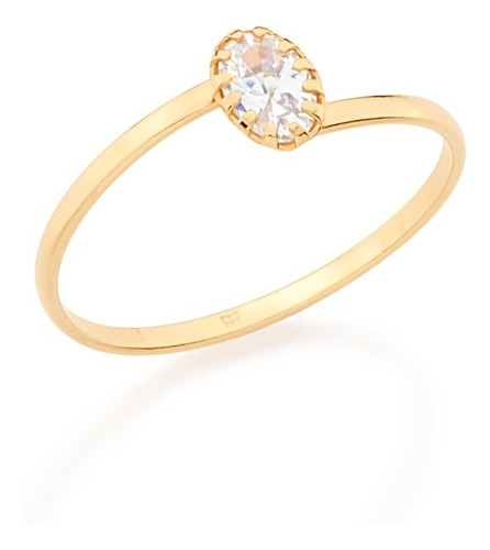 Anel Feminino Folheado Ouro 18k Aro Fino Delicado Lindo Fofo