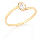 Anel Feminino Folheado Ouro 18k Aro Fino Delicado Lindo Fofo