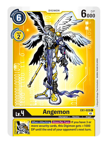 Digimon Ccg Angemon - Common Ex1 Frete Incluso