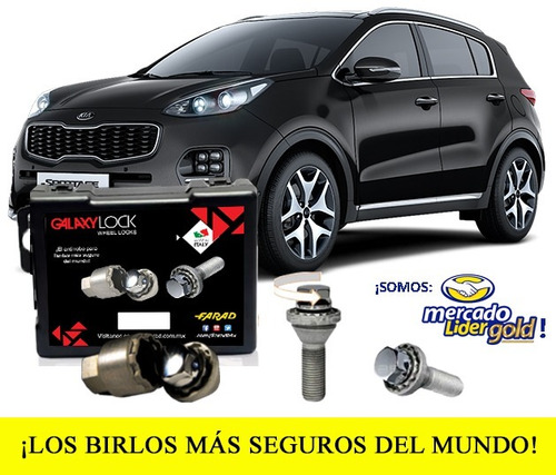 Birlos De Seguridad Kia Sportage Lx Galaxy Lock Envió Gratis