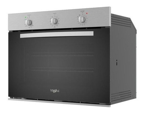 Horno Gas Empotre Whirlpool Woa300s 76 Cm Acero Inox Negro