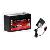 Kit Bat 12v 9ah + Carregador 12v Led Moto Bandeirante Recar