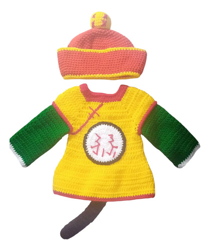 Conjunto Tejido A Crochet Gohan Suéter Y Gorro 0-12 Meses | Envío gratis