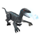 Velociraptor De Juguete Con Luz, Sonido Y Dispensador De Hum