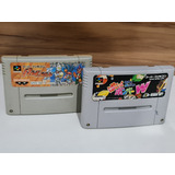 Lote Fitas Super Famicom Bomberman W Battle Dodge Ball 2