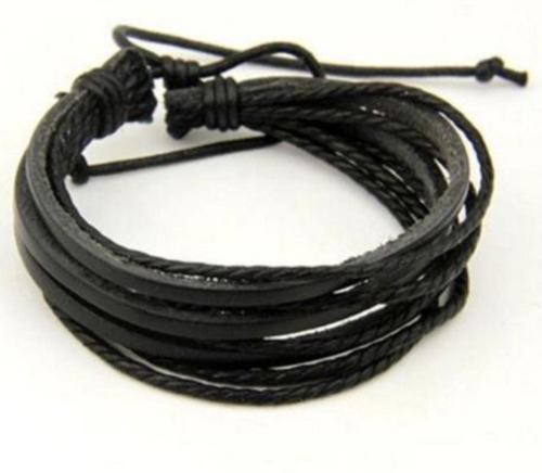 Pulsera Brazalete Cuero Hombre - Mujer Ajustable Unisex #1