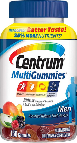 Centrum | Hombres Multivitamínicos | 150 Gummies | Fruit