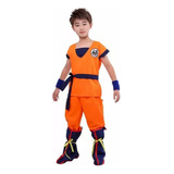 Set De Dragon Ball Son Goku Disfraz Traje Cosplay Para Niños