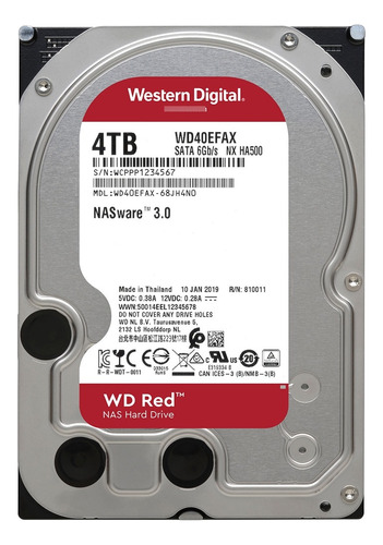Western Digital Wd Red Wd40efax 4 Tb Sata 3