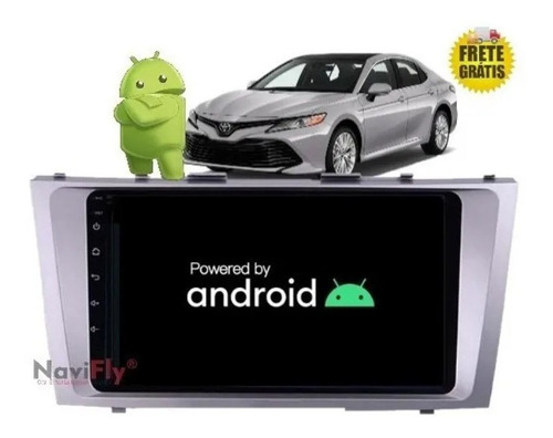 Multimidia Android 2gb+96gb 9pol+moldura+cam P/carros Toyota