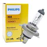 Lâmpada Philips H4 Halógena Standard Amarela 60w 55w 12v