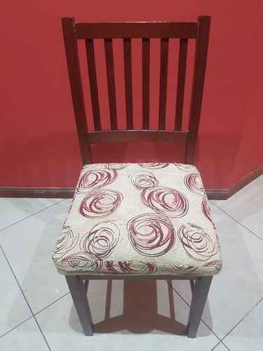 Silla De Comedor Tapizada En Chenille