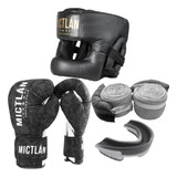 Careta + Guantes + Vendas + Protector Bucal, Para Boxeo Kit